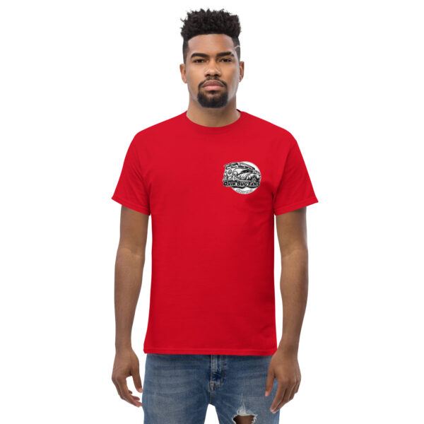 T-shirt med tryck på vänster bröst. - Bild 7